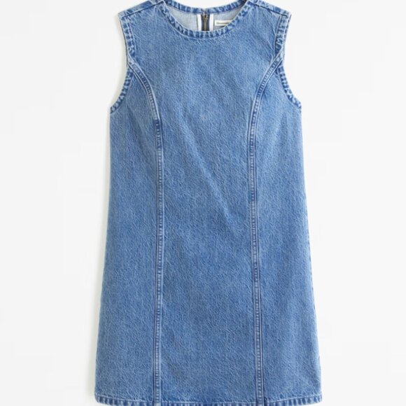 Abercrombie denim shift mini dress - Picture 7 of 12
